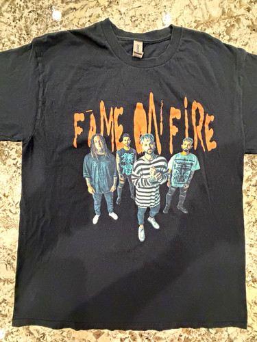 Fame fire graphic shirt l - fame, on